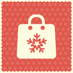 christmas shopping icon 2 icon 256x256px (ico, png, icns) - free