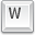 key_w icon