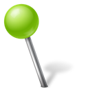 MapMarker_Ball_Left_Chartreuse icon