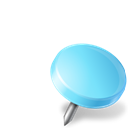 MapMarker_DrawingPin_Right_Azure icon