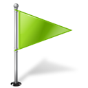 MapMarker_Flag1_Right_Chartreuse icon