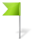 MapMarker_Flag4_Left_Chartreuse icon