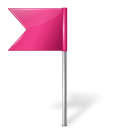 MapMarker_Flag4_Left_Pink icon