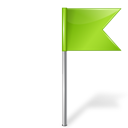 MapMarker_Flag4_Right_Chartreuse icon