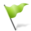 MapMarker_Flag5_Chartreuse icon