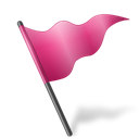 MapMarker_Flag5_Pink icon