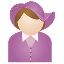 miss_purple_hat icon
