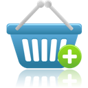 shopping-basket-add icon