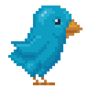 Pixel-Twitter-Bird icon