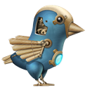 Steampunk-Twitter-Bird icon