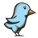 Woodprint-Twitter-Bird icon