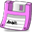 Floppy-pink icon