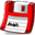 Floppy-red icon