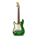 Stratocaster-guitar-green icon