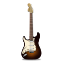 Stratocaster-guitar-orange icon