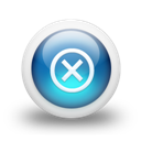 glossy-3d-blue-delete icon