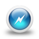 glossy-3d-blue-power icon