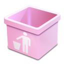 dsquared_pink_trash_empty icon