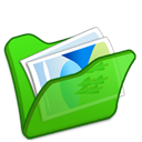 folder_green_mypictures icon