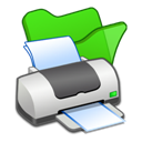 folder_green_printer icon