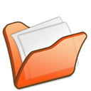 folder_orange_mydocuments icon