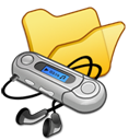 folder_yellow_mymusic icon