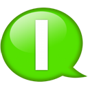 speech-balloon-green-i icon