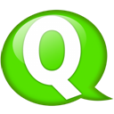speech-balloon-green-q icon