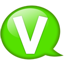speech-balloon-green-v icon