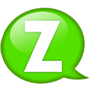 speech-balloon-green-z icon