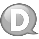 speech-balloon-white-d icon