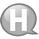 speech-balloon-white-h icon