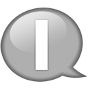 speech-balloon-white-i icon