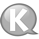 speech-balloon-white-k icon