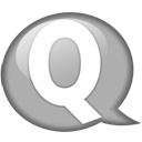 speech-balloon-white-q icon