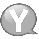 speech-balloon-white-y icon