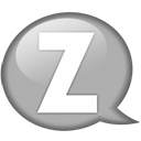 speech-balloon-white-z icon