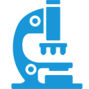 Microscope-blue icon