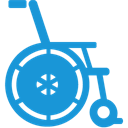 Wheelchair-blue icon