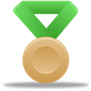 Metal-bronze-green icon