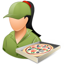 PizzaDeliveryman_Female_Light icon