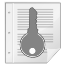 gnome-mime-application-pgp-keys icon
