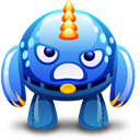 blue_monster_angry_512x512 icon