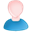 user_male_white_blue_bald icon