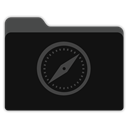 Safari-Black-Folder icon