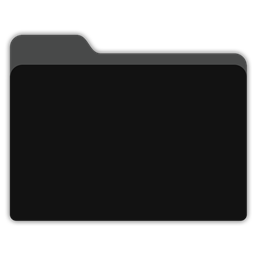 Blank-black-folder icon 1024x1024px (ico, png, icns) - free download