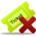 remove-ticket1-256 icon