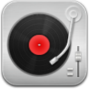 music_Record-Player_Red icon