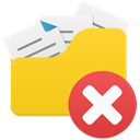 Open-folder-delete icon
