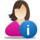 female-user-info icon
